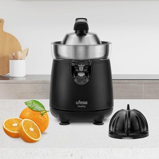 Ufesa exprimidor eléctrico brazo acero inoxidable