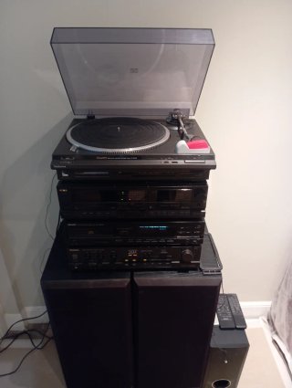 Minicadena Vintage Completa con Altoparlanti e Subwoofer