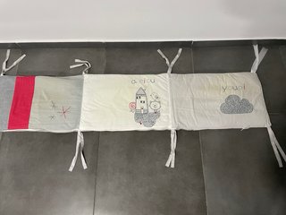 Chichonera y colcha cuna unisex
