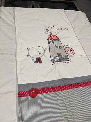 Chichonera y colcha cuna unisex