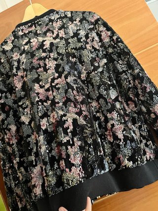 Bomber mujer lentejuelas multicolor