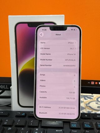 iPhone 14 128GB Bateria 84%