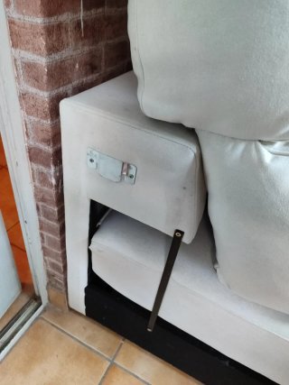 Módulo sofá blanco extraíble para diván