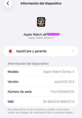 Apple Watch rosa/Dorado con Cargador