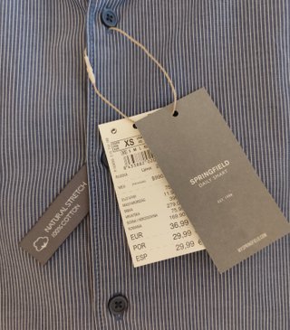 Camisa Springfield Rayas Talla XS