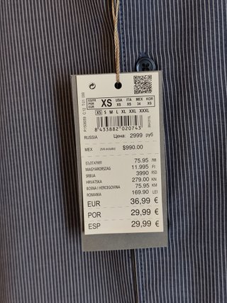 Camisa Springfield Rayas Talla XS