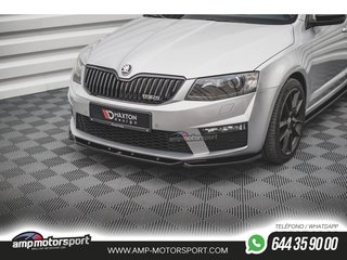SPOILER / LIP DELANTERO V4 PARA SKODA OCTAVIA RS MK3 2013-2016