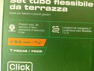 Set Manguera PARKSIDE Terraza 7.5m