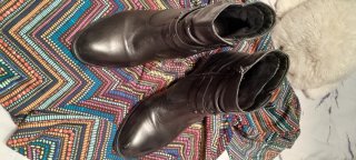 Botines de piel negros mujer talla 39