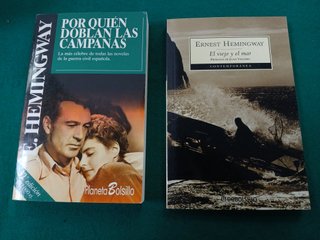 Lote 2 Libros Hernets Hemingway