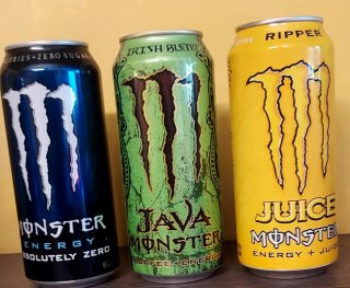 3 Latas Monster Energy Collezione USA