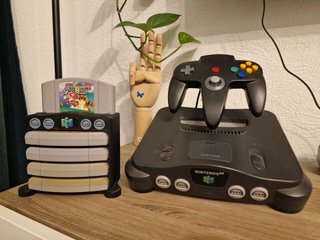 Organizador Soporte Nintendo 64 - Mando y Cable