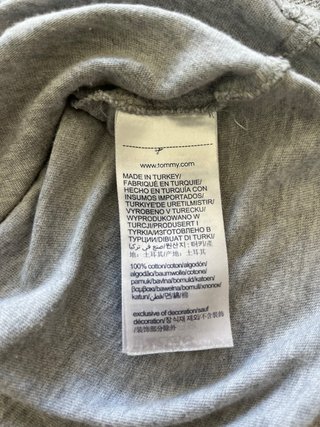 Camiseta Tommy Hilfiger Gris Talla XL