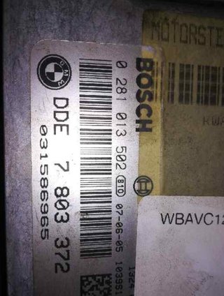 Bmw 1350031 centralita motor uce 7803372 serie 2.0