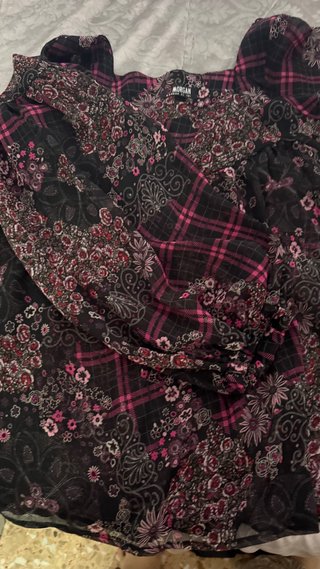 Blusa Morgan Mujer Estampada Flores y Cuadros