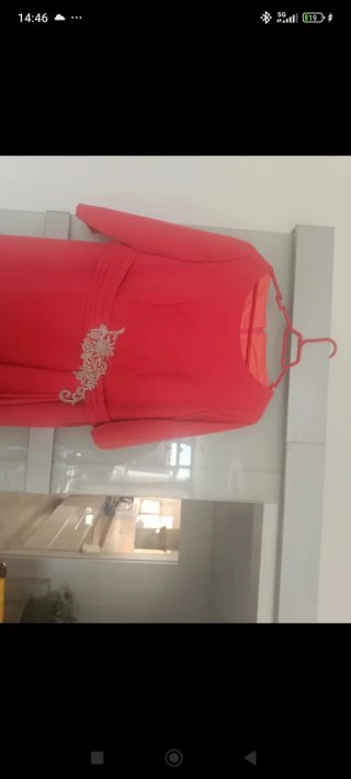 Vestido fiesta largo coral sin estrenar