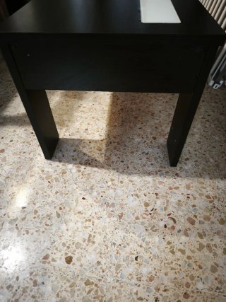 Mesa de centro elevable madera y cristal