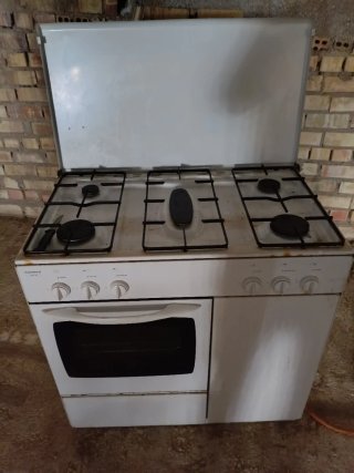 Cocina de gas con horno butano