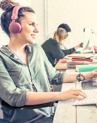 QWORK® reposabrazos ergonómico escritorio