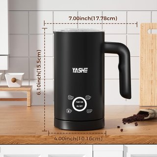 YASHE espumador leche eléctrico fácil limpieza