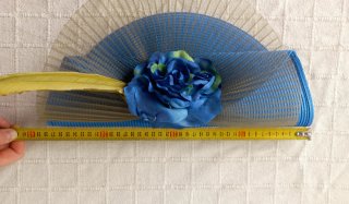 Sombrero Pamela Boda Fiesta Azul Amarillo