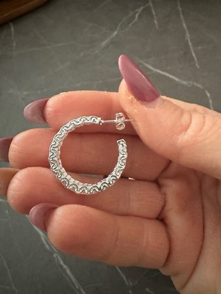 Orecchini Cerchio Argento 925