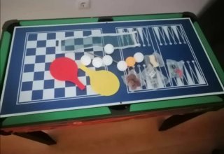 Mesa de Air Hockey Verde