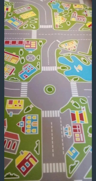 Alfombra 2x2 mts infantil ciudad acolchada cubrir