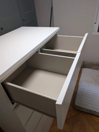 Cómoda MALM Ikea 6 Cajones 80x123cm Blanca