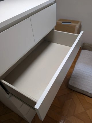 Cómoda MALM Ikea 6 Cajones 80x123cm Blanca