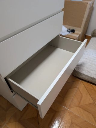 Cómoda MALM Ikea 6 Cajones 80x123cm Blanca