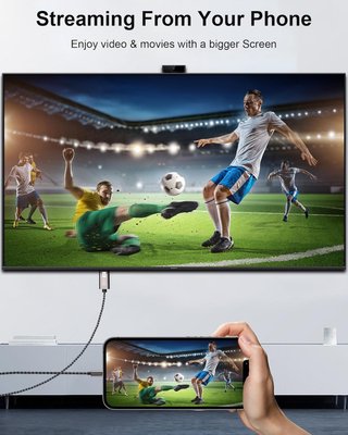Cable USB-C a HDMI 4K compatible MacBook Galaxy
