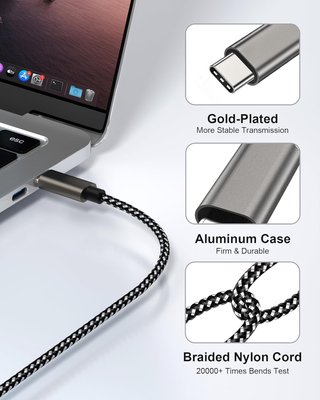 Cable USB-C a HDMI 4K compatible MacBook Galaxy