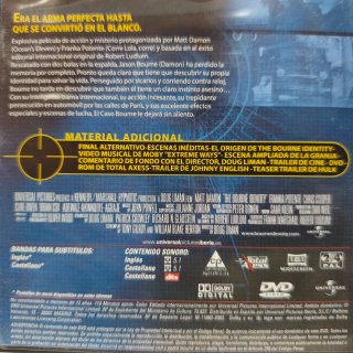 DVD El Caso Bourne - Matt Damon