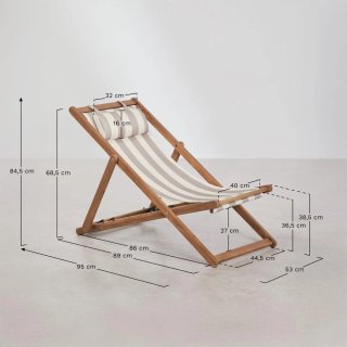 Pack 2 hamacas plegables madera Ka