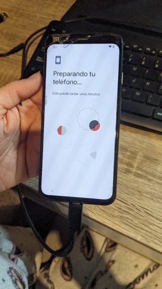 Google Pixel 4 Negro, solo pantalla Rota, 64GB