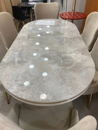 Mesa turca de alta calidad mas 6 sillas nueva 549€