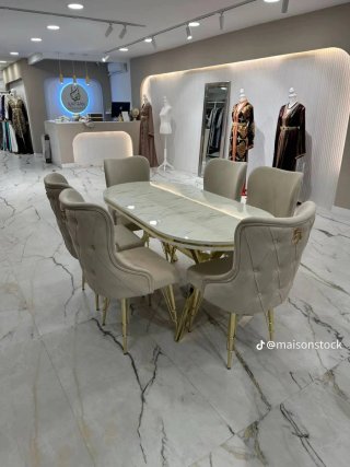 Mesa turca de alta calidad mas 6 sillas nueva 549€
