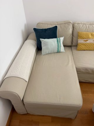 Sofá Cama Chaiselongue Beige