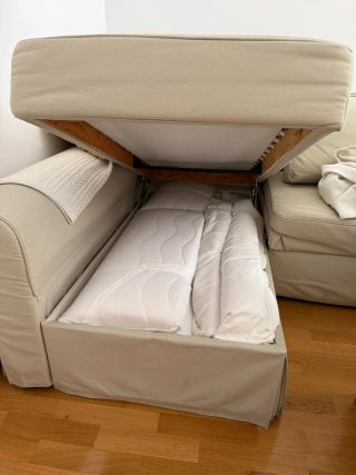 Sofá Cama Chaiselongue Beige