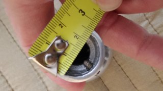 2 Pomos para Barra de Cortina Metálicos