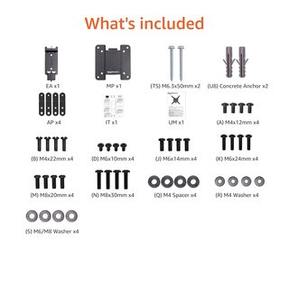 Amazon Basics soporte tv montaje pared acero