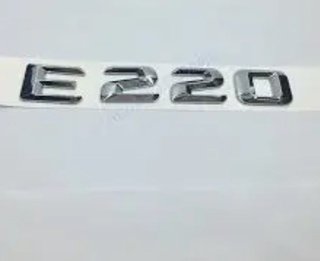 EMBLEMA TRASERO CROMADO MERCEDES BENZ LETRAS E220