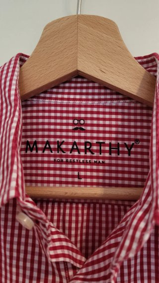 Camisa Makarthy cuadros roja Talla L