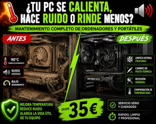 Realizo mantenimiento de ordenadores y portatiles