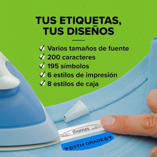 - DYMO etiquetadora portátil con teclado LCD