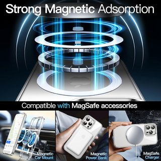 JETech funda magnética antigolpes transparente