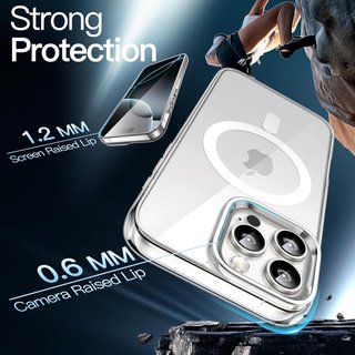 JETech funda magnética antigolpes transparente