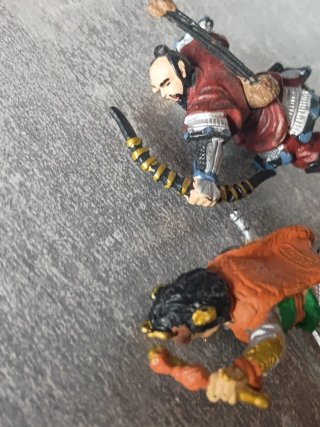 3 Figuras Guerreros Mongoles Plastoy
