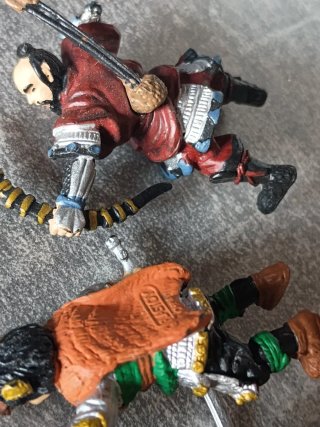 3 Figuras Guerreros Mongoles Plastoy
